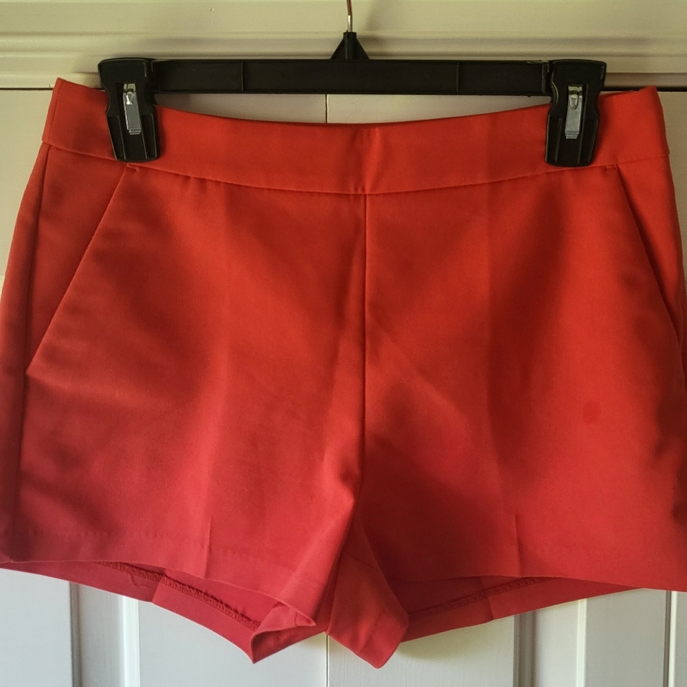 Express red size 4 dressy shorts